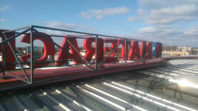 Litery 3d podświetlane led.