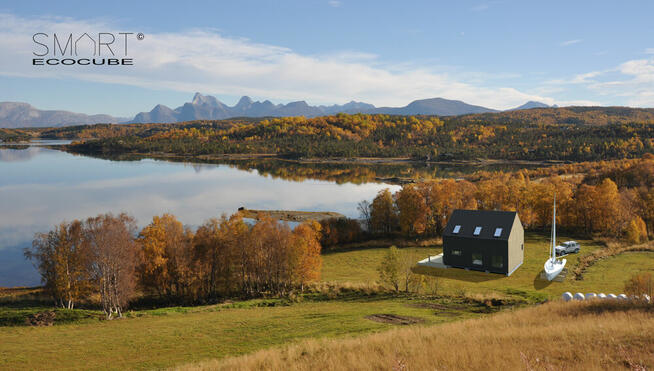 Dom Drewniany Modułowy Ecocube Smart B3 80m2