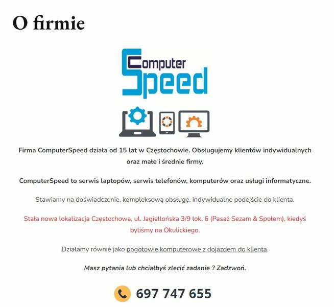 Serwis laptopów, telefonów, komputerów, usługi informatyczne