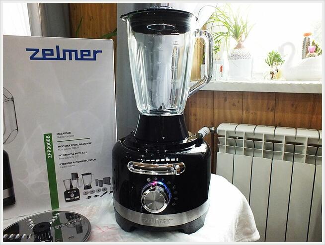 Robot kuchenny Zelmer ZFP 9000B 2000W czarny Nowy w kartonie