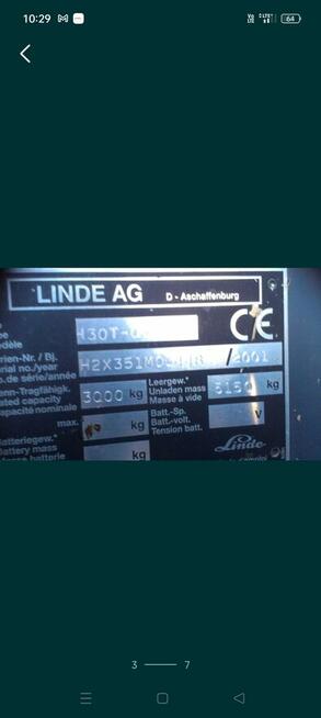 Wózek widłowy Linde H30