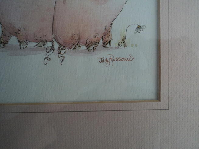 Świnie na wakacjach 31/31 cm papier. (kopia) w ramę 2 prace.