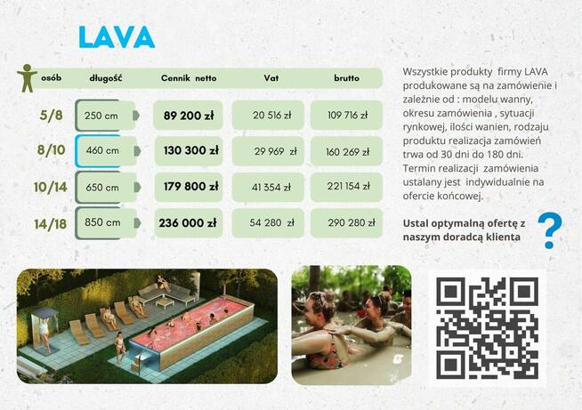 WANNA DO GORĄCEJ GLINKI KAOLIN Quadro 18