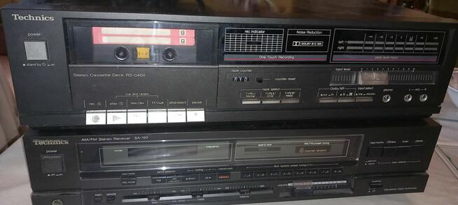 Technics Wieża .Amplituner, Deck oraz CD.