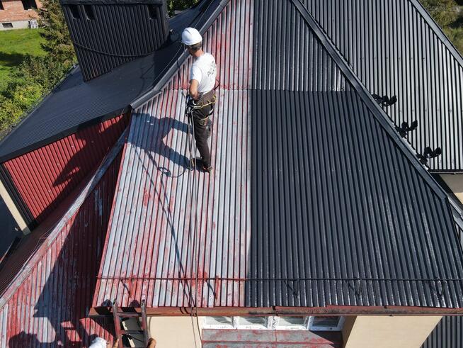 Malowanie dachów z gwarancją pisemną, darmowa wycena blacha,
