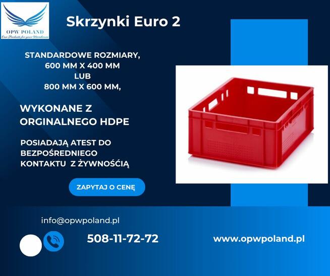 Skrzynka Euro 2 - nowa - tanio