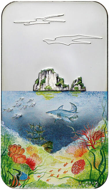 Dollars $ Dolar Endless Paradise SZTABKA SREBRO 1/2 uncja