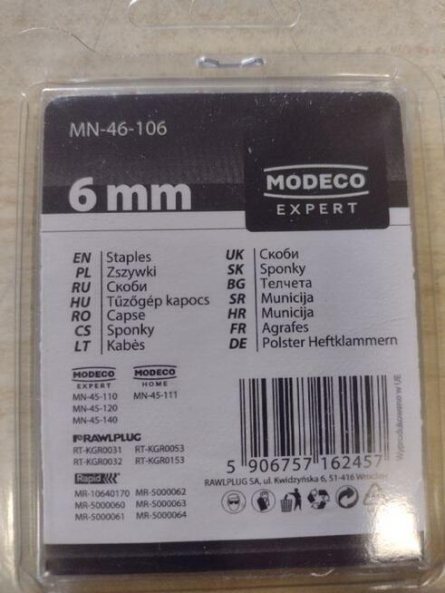 Zszywki tapicerskie Modeco MN-46-106 53/6 mm - zestaw 12 szt
