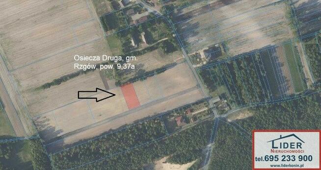 Sprzedam działkę w m. Osiecza Druga, gm. Rzgów