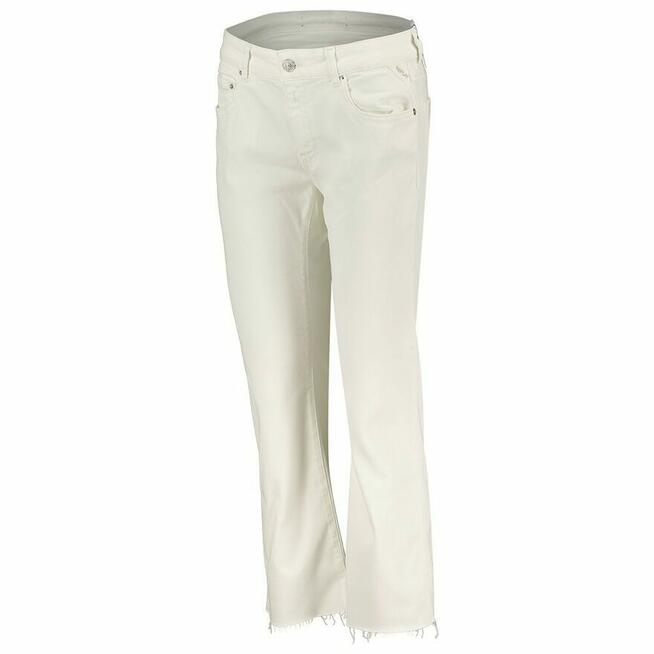 36 Replay Faaby 23 Jeansy damskie kremowe 3/4 pas 66cm WC429