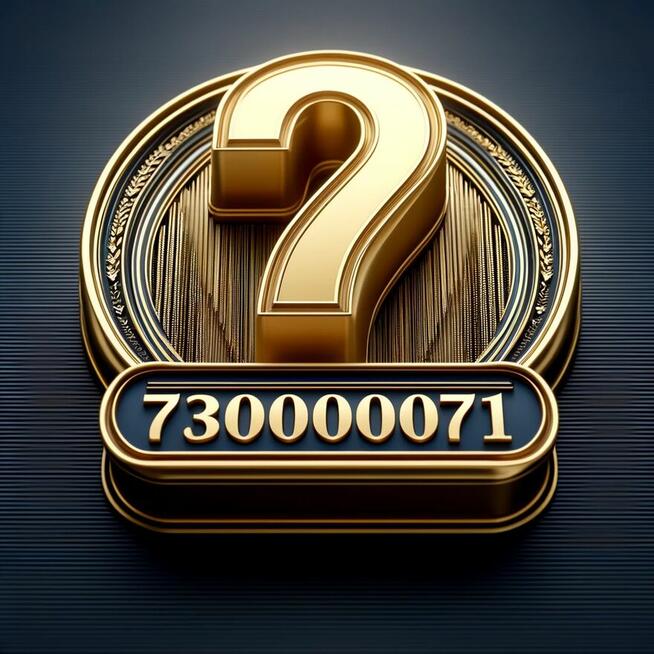 ** Wyjątkowy Złoty Numer Telefonu na Sprzedaż - 730000071 **