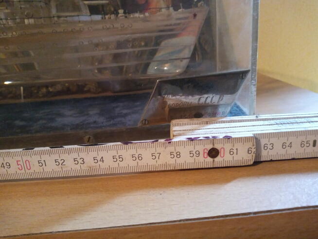 Model okrętu wojennego pleksiglas