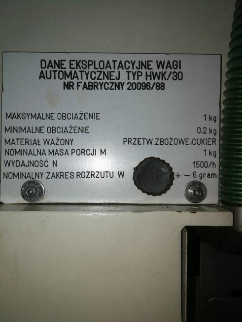 Pakowaczka, naważarka Optima HWK/30.