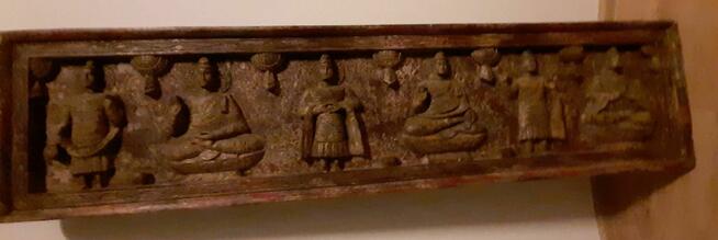 Obraz płaskorzeźba w stylu indyjskim hinduskim