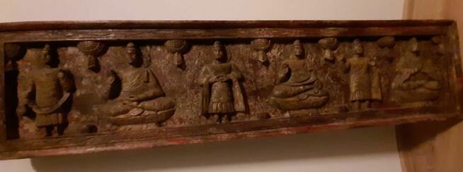 Obraz płaskorzeźba w stylu indyjskim hinduskim