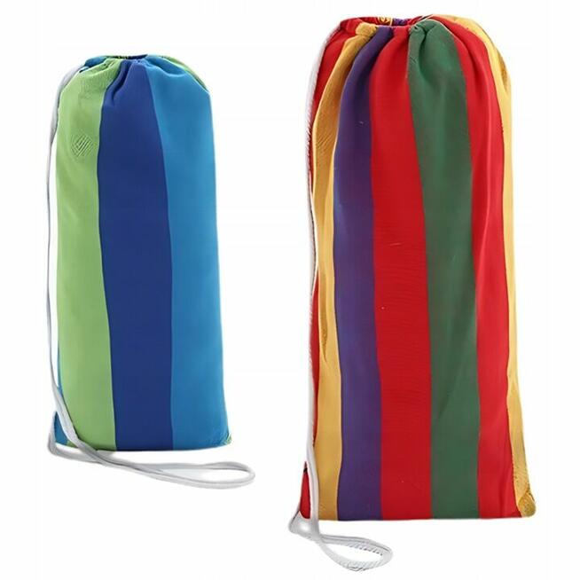 Duży HAMAK ogrodowy XXXL WZMOCNIONY + TORBA 2 kolory