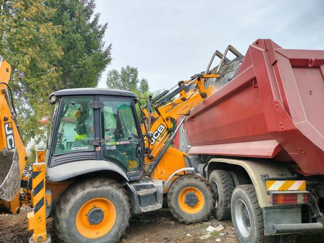 Rozbiórki i wyburzenia wyrównywanie terenu Koatko-ładowarka