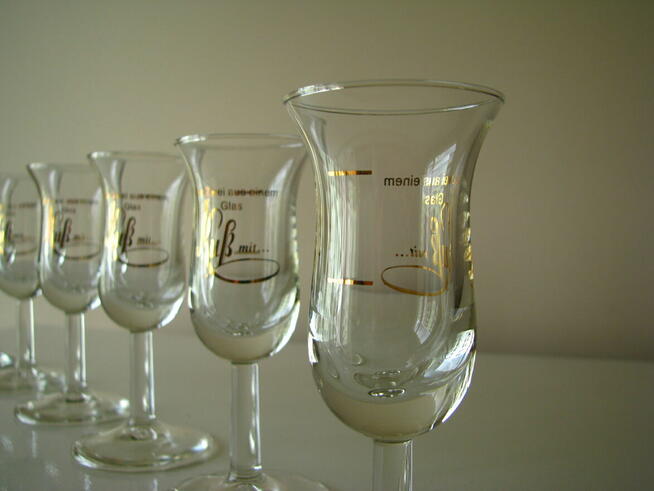 Kieliszki do „brudzia” na nóżce tulipan Bruderschaft 6 szt