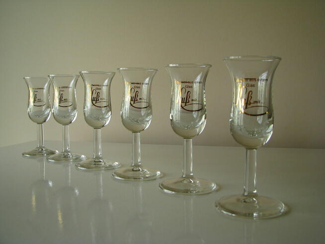 Kieliszki do „brudzia” na nóżce tulipan Bruderschaft 6 szt