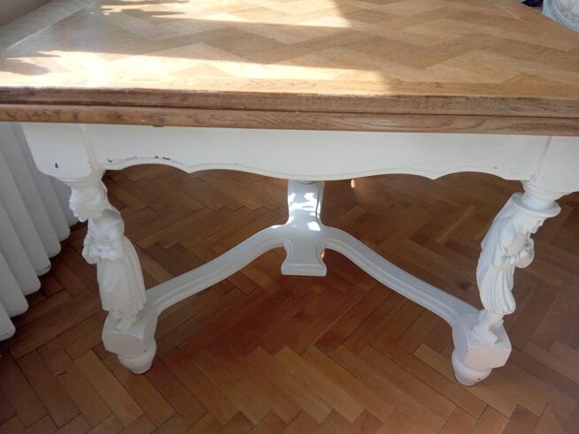 STÓŁ BRETOŃSKI FRANCUSKI FIGURALNY ROZKŁADANY z 160 do 270cm