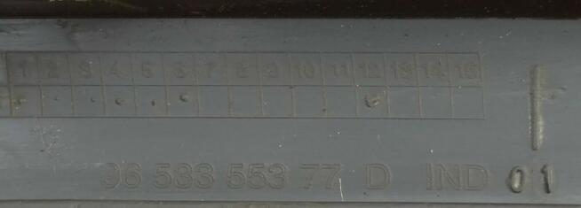 Peugeot 307 listwa spoiler hokej dokładka zderzak 9653355377