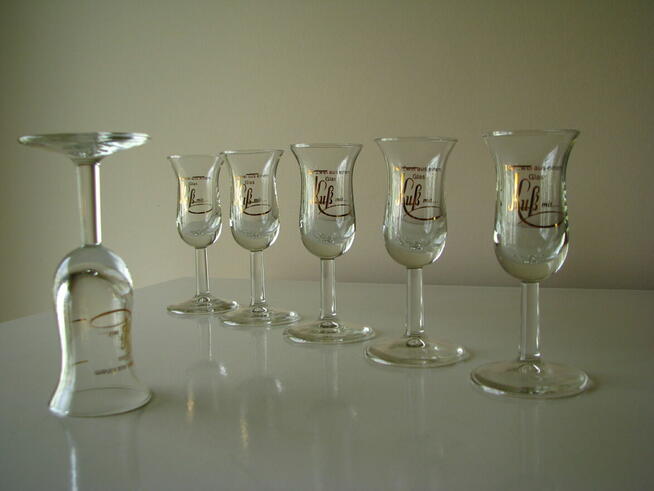 Kieliszki do „brudzia” na nóżce tulipan Bruderschaft 6 szt