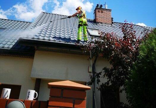 Mycie dachów, elewacji, kostki, przeszkleń