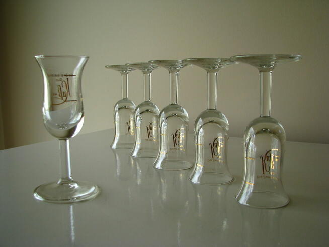 Kieliszki do „brudzia” na nóżce tulipan Bruderschaft 6 szt