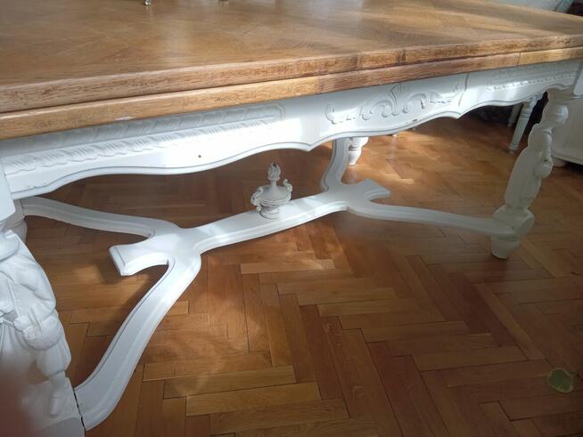 STÓŁ BRETOŃSKI FRANCUSKI FIGURALNY ROZKŁADANY z 160 do 270cm