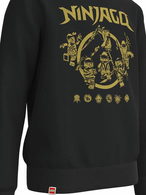 128 Bluza z kapturem Lego Ninjago czarna