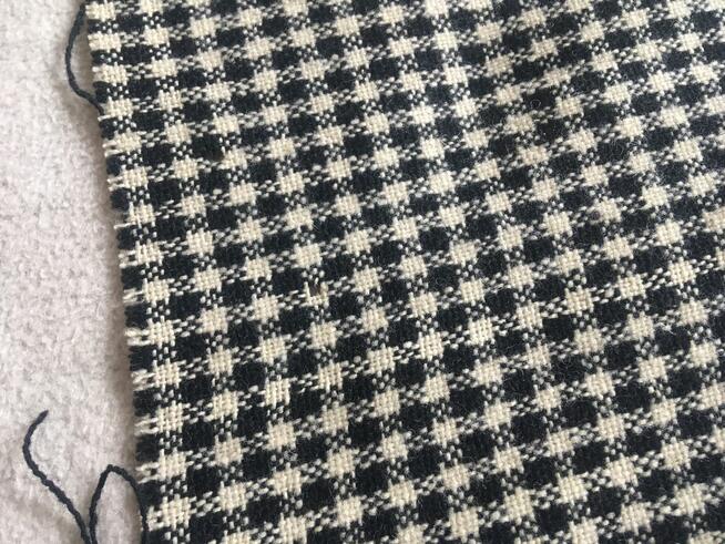 PRL materiał tkanina krata Finex Bielsko Biała