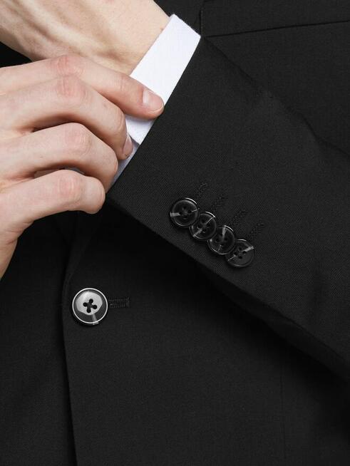 54 JACK&JONES Garnitur super slim czarny