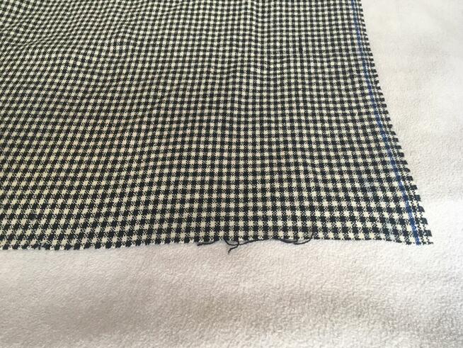 PRL materiał tkanina krata Finex Bielsko Biała