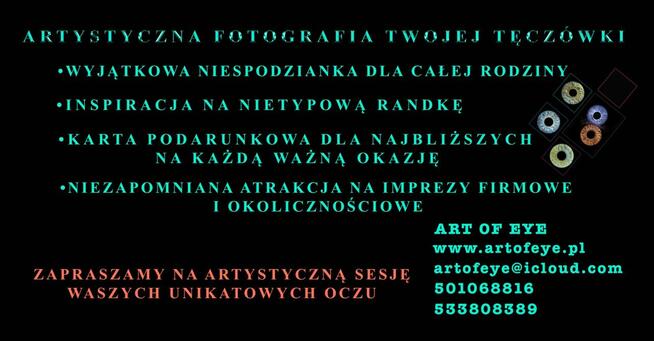 Artystyczna fotografia tęczówki, Galeria, Randka, Ewenty