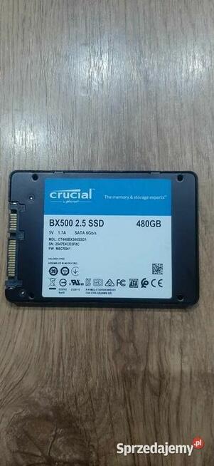 Crucial Dysk SSD BX500 480GB SATA3 2.5 540/500MB/s