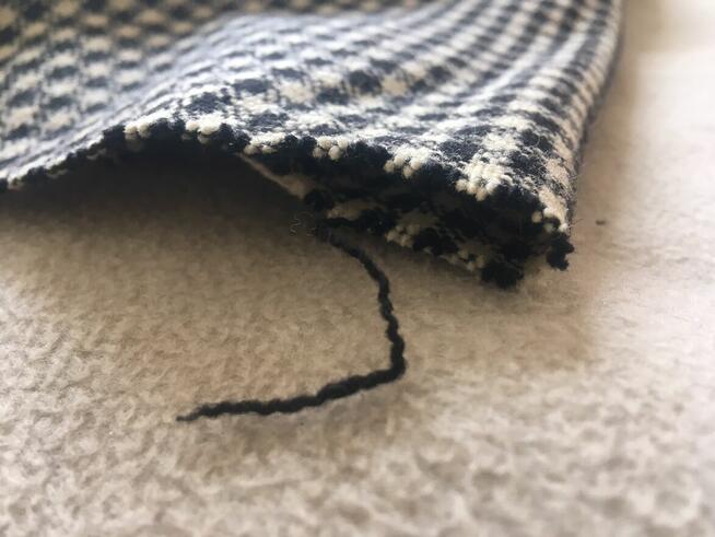 PRL materiał tkanina krata Finex Bielsko Biała