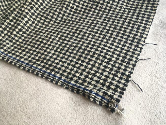 PRL materiał tkanina krata Finex Bielsko Biała