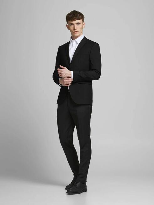 54 JACK&JONES Garnitur super slim czarny
