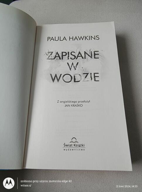 „Zapisane w wodzie”