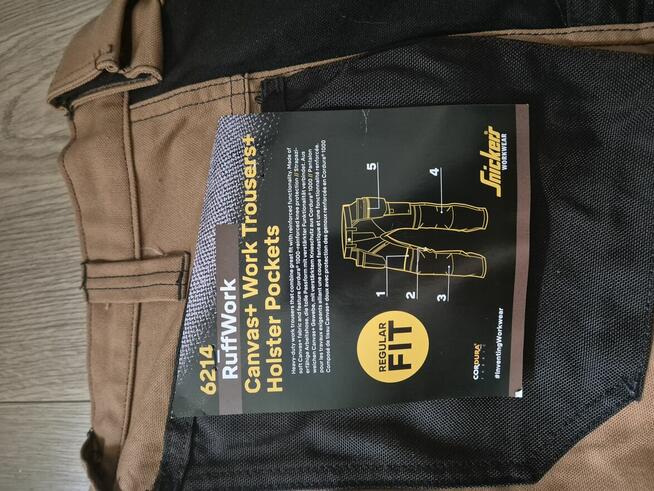 Spodnie Canvas Ruffwork Snickers 6214