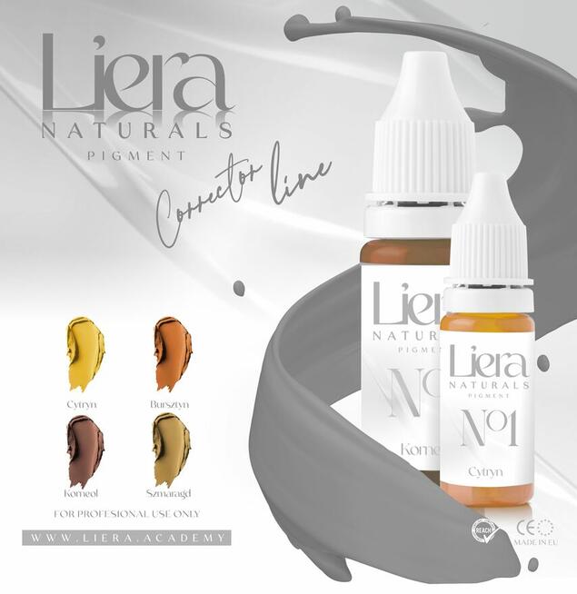 Rewelacyjne pigmenty do makijażu permanentnego LIERA