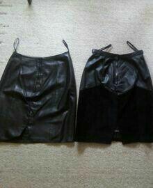 Spodnica ze skory naturalnej, M