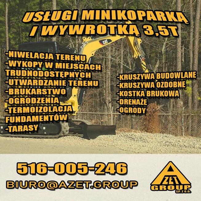 Usługi minikoparką 100pln/h - Brukarstwo