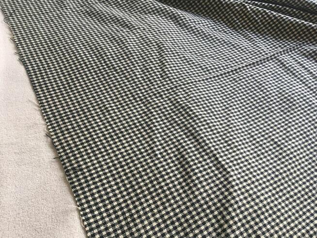 PRL materiał tkanina krata Finex Bielsko Biała