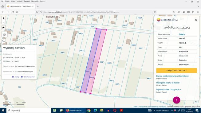 Atrakcyjna działka budowlana z prywatnym lasem
