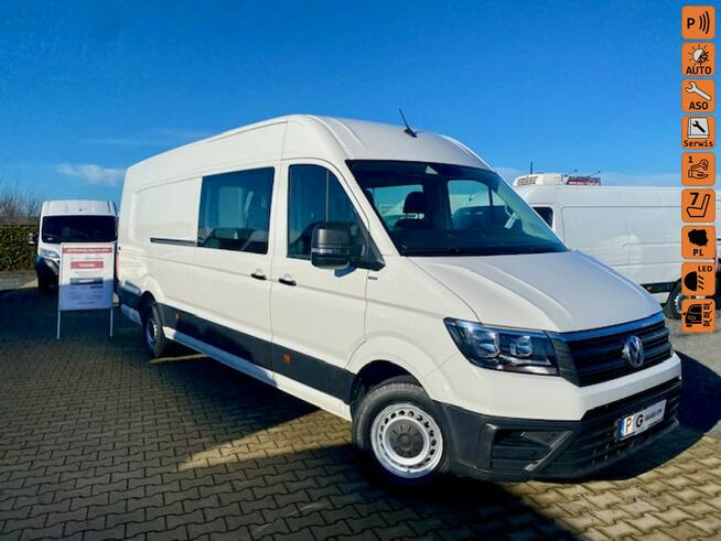 Volkswagen Crafter SALON PL / DOKA 7- OSÓB / SUPER MAXI XXXL / TEMPOMAT / GWARANCJA