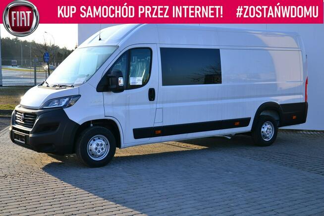 Fiat Ducato OD RĘKI! L4H2 2.3 180KM Brygadówka Dubel, 7 miejsc Zabudowa KRAJOWY