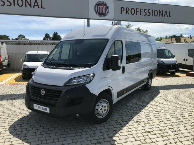 Fiat Ducato L4H2 MAXI 2.3 180KM Brygadówka 7-osobowa CarPlay Drzwi 270* Kamera