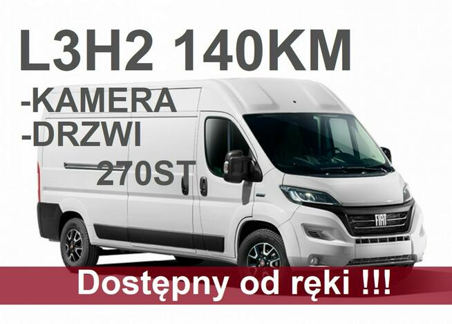 Fiat Ducato L3H2 140KM Kamera Pakiet Easy Tempomat Klimatyzacja 1575zł od ręki !!!