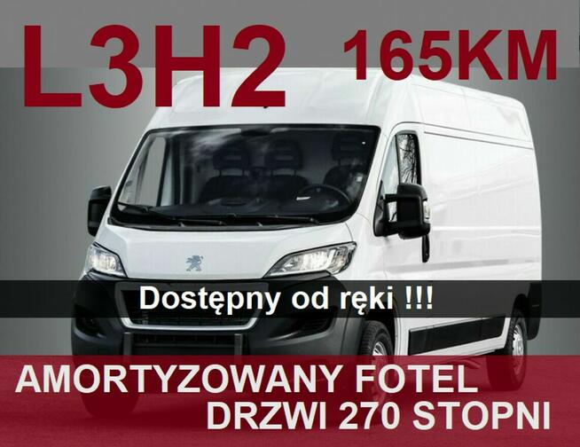 Peugeot Boxer L3H2 165KM Światła Led Amor. fotel Drzwi 270 st. Dost. od ręki  1853zł